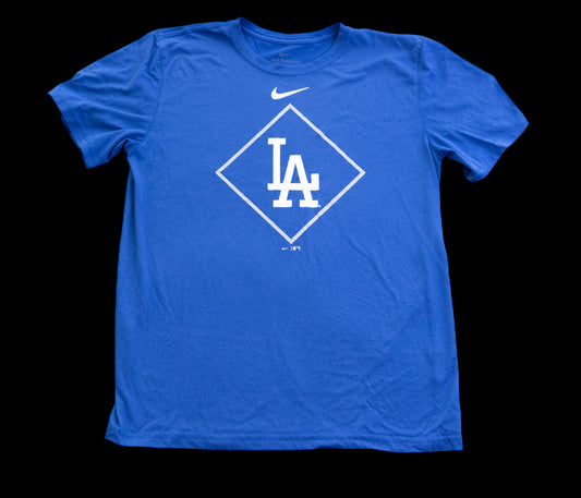 Men's M - Nike Dri-FIT LA Dodgers “The Nike Tee” – Blue MLB Shirt