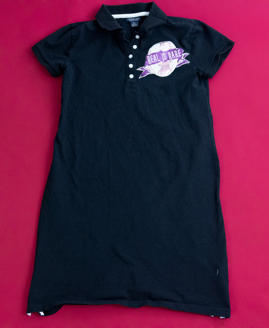 Women's S - Vintage 90s US Polo Assn Black Polo Shirt Dress – “Real Is Rare”