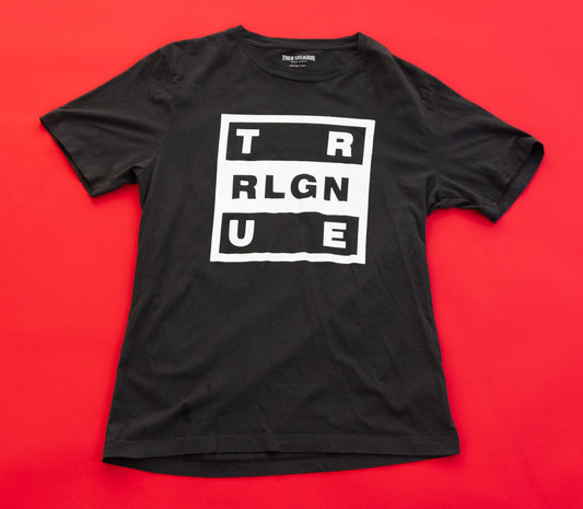Men's L- True Religion Box Logo Graphic T-Shirt